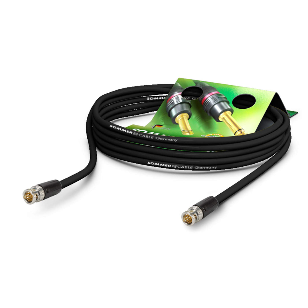 Sommer Cable Video-Patchkabel 3G-SDI/HD-SDI (HDTV) SC-Vector 0.8/3.7, BNC/BNC NBNC75BLP9 NEUTRIK sch