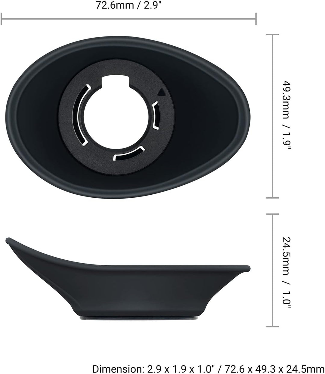 JJC Weiche Silikon-Augenmuschel Okular für Nikon Z 9, Z 8, Z f, Z9 Z8 Zf spiegellose Kamera ersetzt