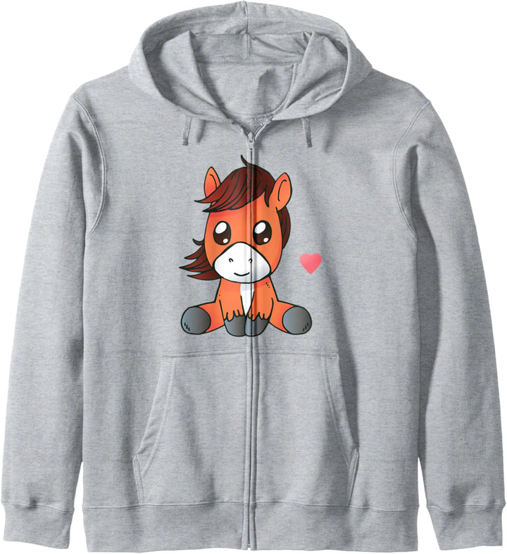 Pferd Grafik Lustig Reiterin Geschenk Pferde Geschenke Mädch Kapuzenjacke