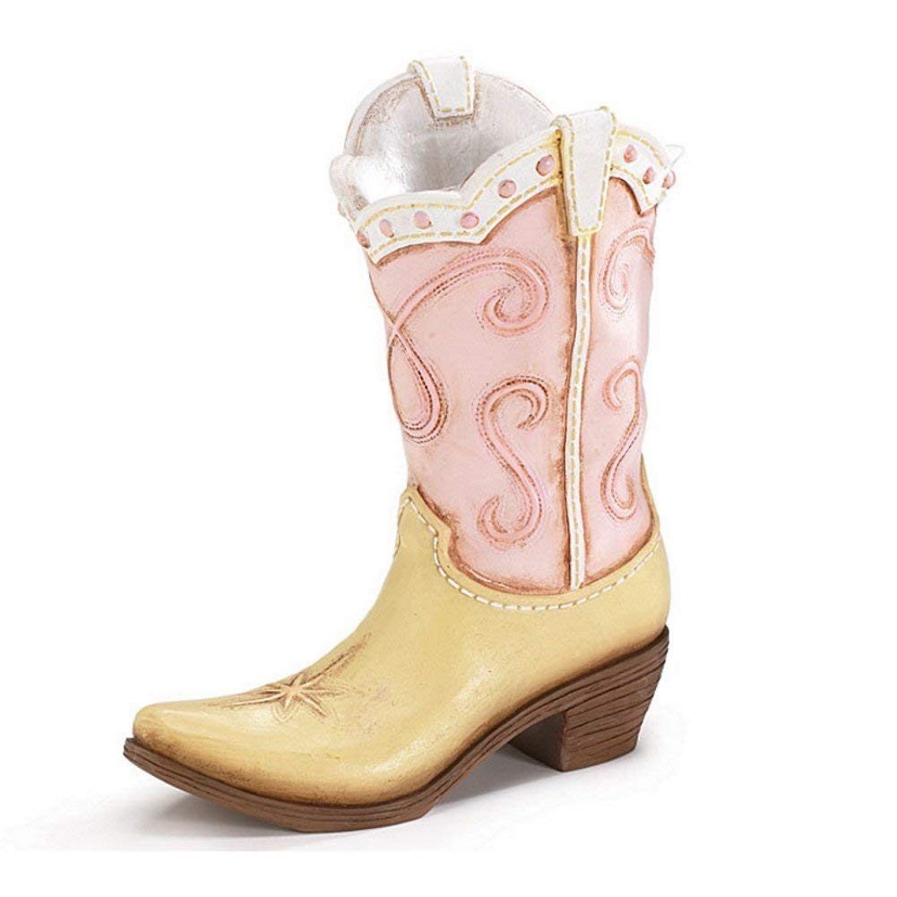 burton+BURTON Damen Vase Cowboy Cowgirl Stiefel – Great Western Country Home Accent ! Rose, Rose