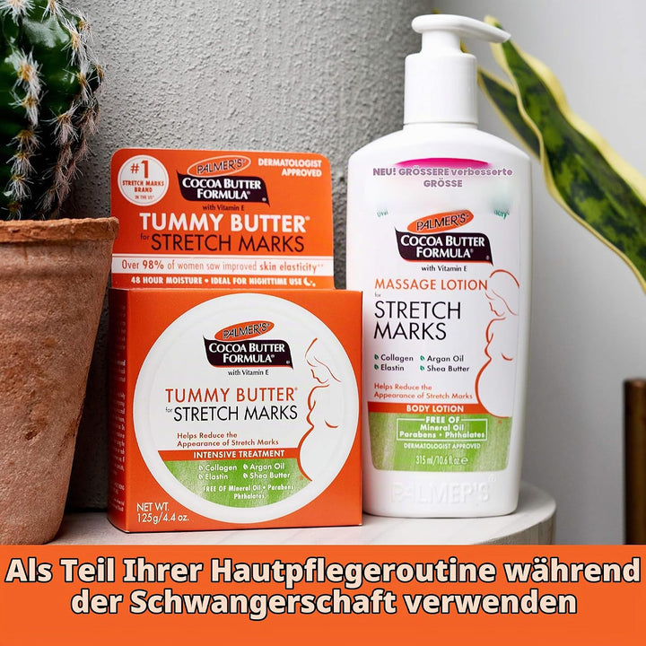 Palmers Cocoa Butter Formula Tummy Butter, 3er Pack (3 x 125 g) 125 g (3er Pack), 125 g (3er Pack)