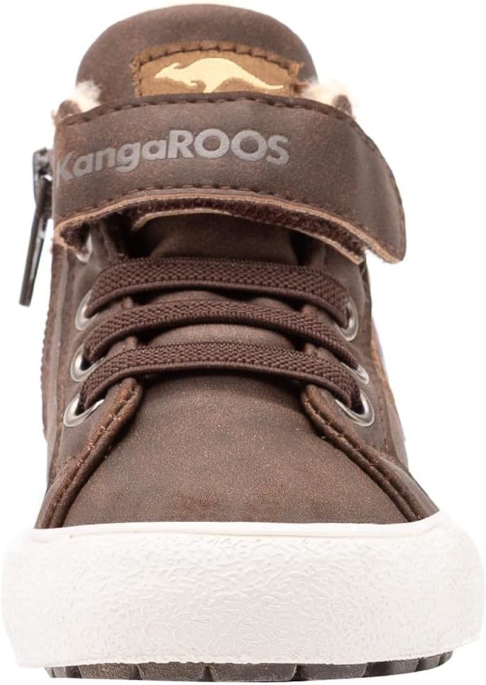 KangaROOS Unisex Kinder KAVU Iii Sneaker 24 EU Braun Dark Brown Sand 343, 24 EU Braun Dark Brown San