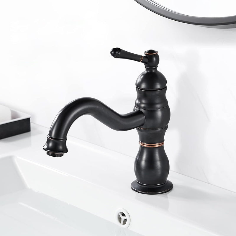 kisimixer Waschtischarmaturen Schwarz Matt Wasserhahn, Armaturen Waschtischarmatur 360°Schwenkbar au
