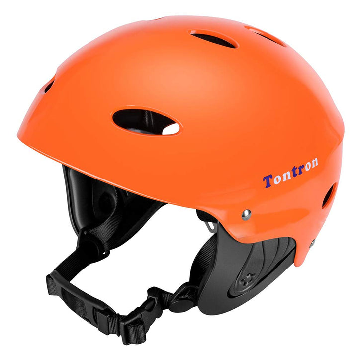 Tontron Wakeboard Kajak Kitesurf Wassersport Helm Glossy Orange L, Glossy Orange L
