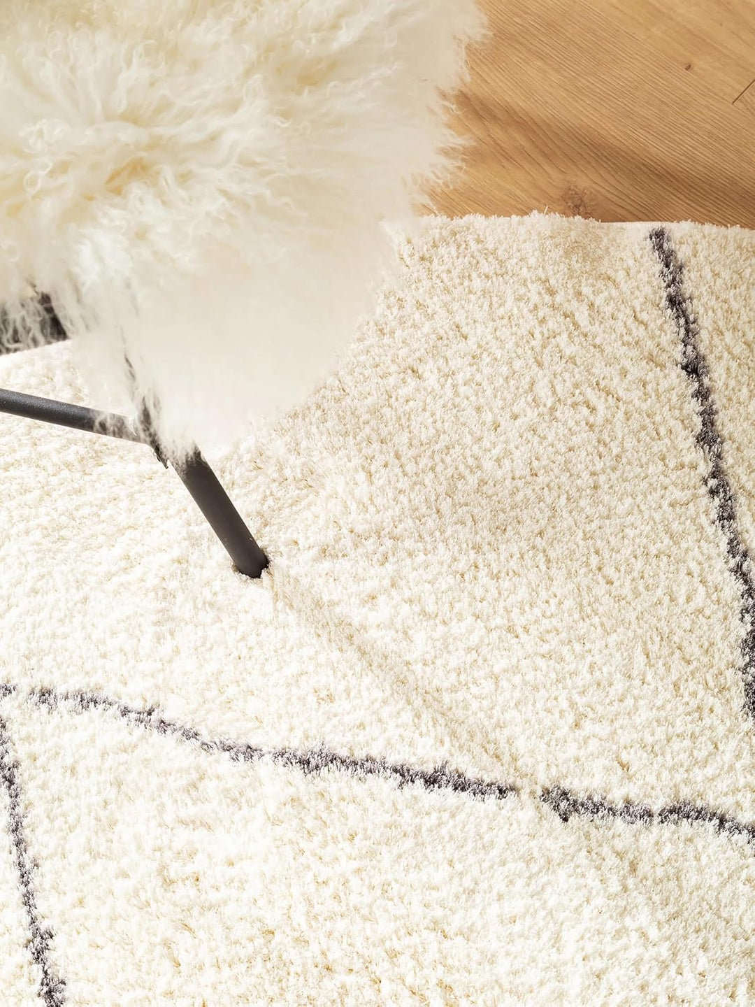 benuta Nest Hochflorteppich Benno - Kunstfaser - Rund & im Style: Berber, Traditionell, Hygge & Cozy