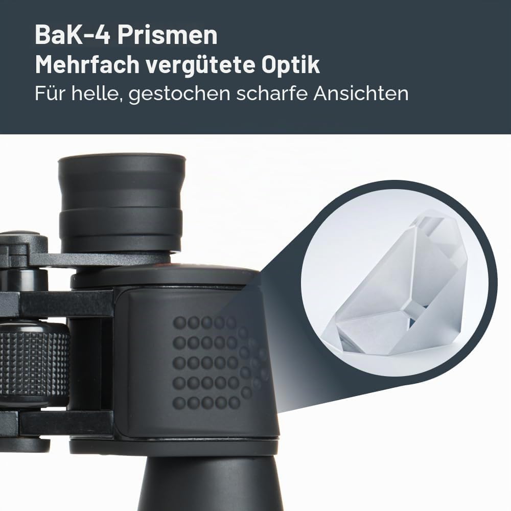 Celestron 71007 SkyMaster 12 x 60 mm Porroprismenfernglas mit mehrfach vergütete Linse, BaK-4 Prisme