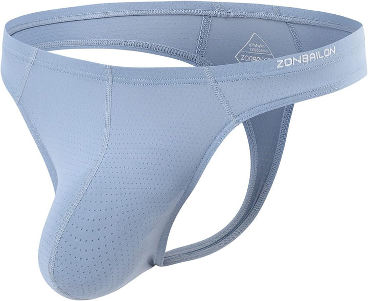 BIATWOWR Herren String Tanga with Pouch Sexy Unterwäsche für Mann Mesh Unterwäsche Thong Herren-Stri