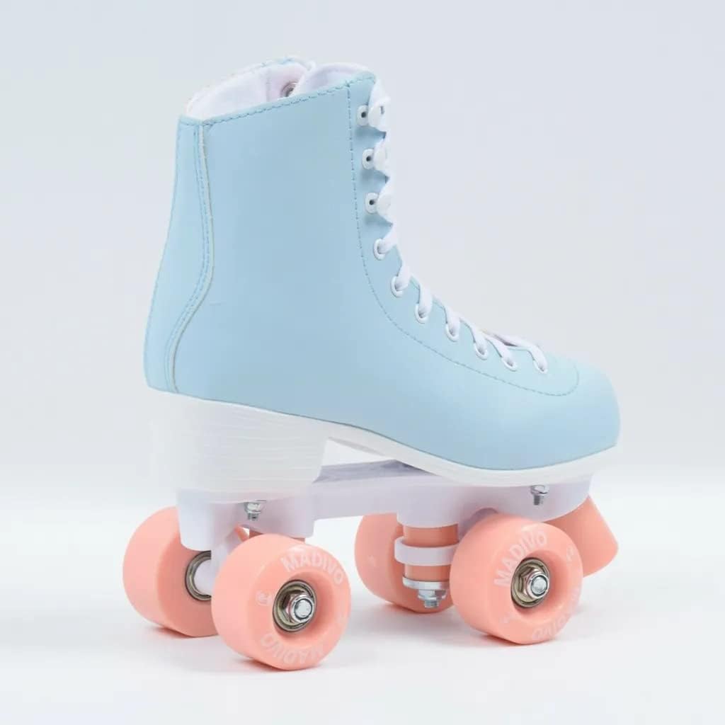 MADIVO Pastel Damen Klassische Retro Rollschuhe | ABEC-7 Kugellager | Mädchen Roller Skates Inliner