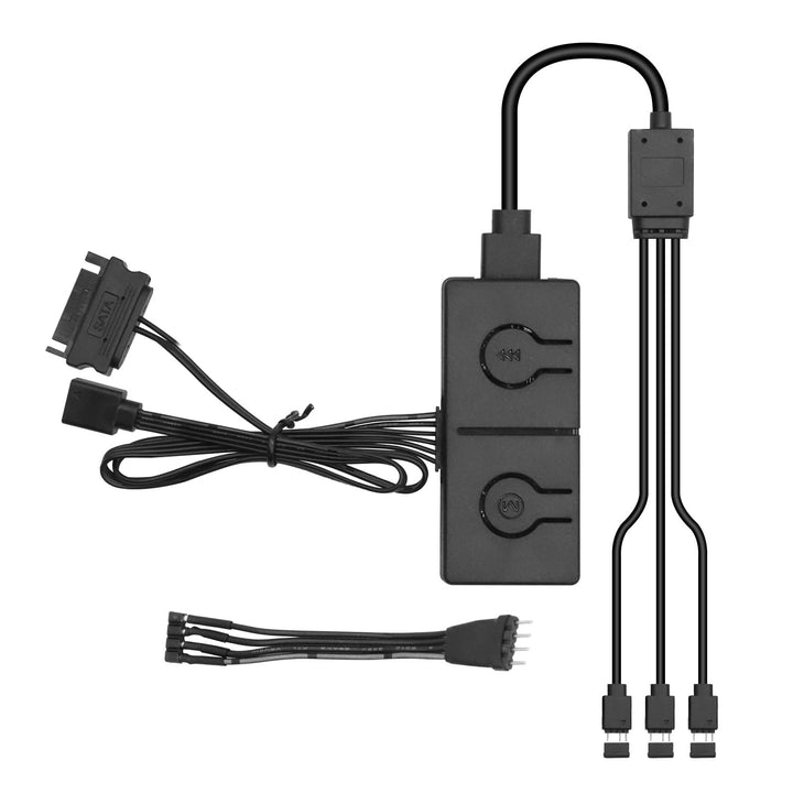 ARGB Konverter RUIZHI 5V ARGB zu 12V RGB Motherboard mit Manueller Controller zum Schalten von Farbw