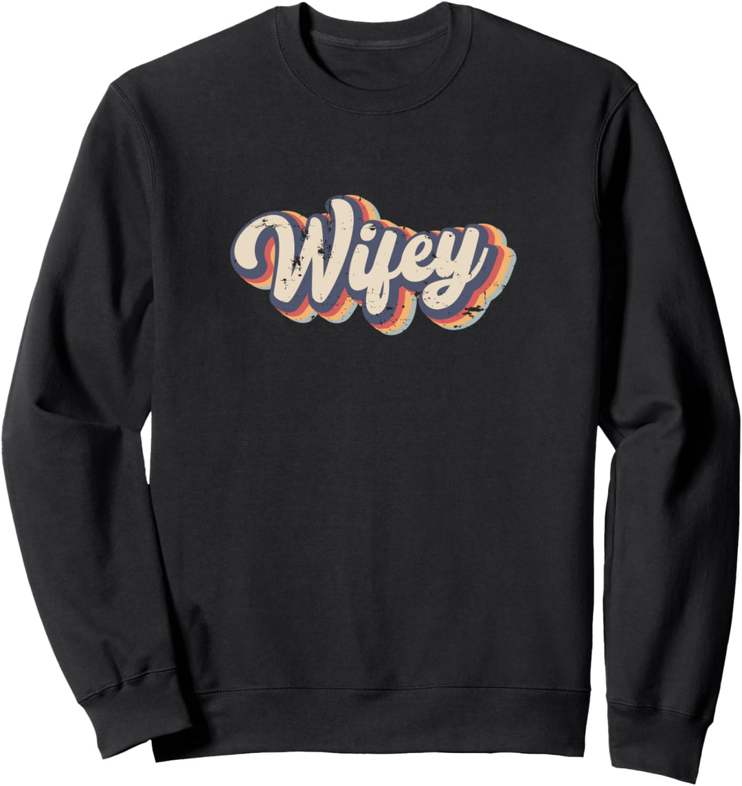 Wifey Vintage Rainbow Sweatshirt