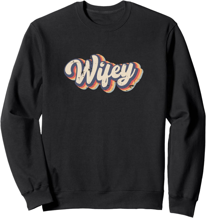 Wifey Vintage Rainbow Sweatshirt