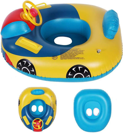 Niedlich Baby Schwimmring Aufblasbarer, Baby Auto Schwimmen Schwimmtrainer mit Lenkrad, Schwimmbad K