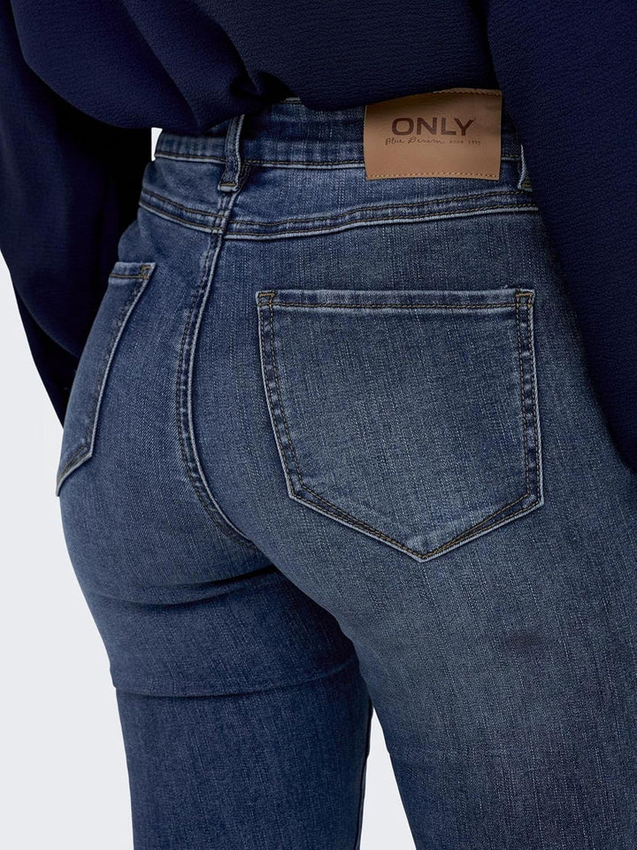 ONLY Female Flared fit Jeans ONLROSE Mittlere Taille Ausgestellt Jeans XS / 32L Medium Blue Denim, X