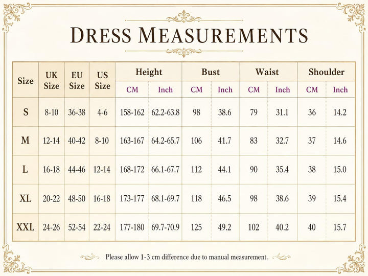 GRACEART Damen Gothic Viktorianisches Kleid Renaissance Maxi Kostüm, Black, XXL, XXL