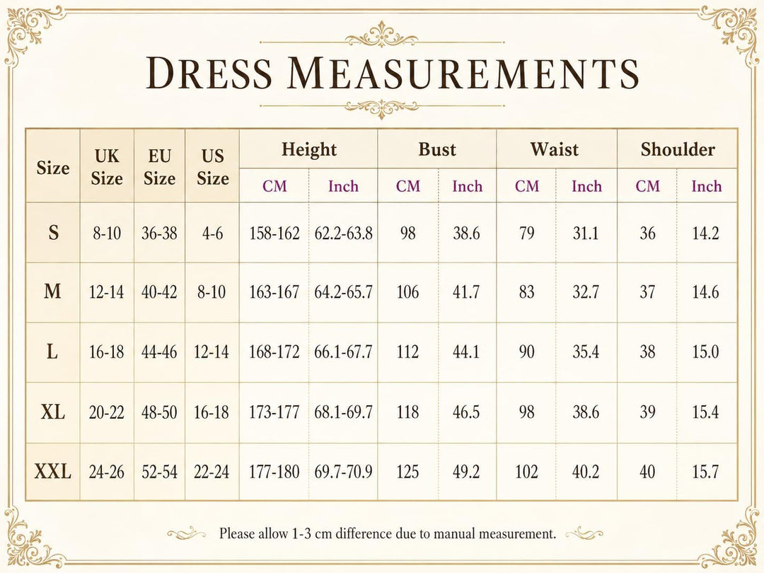 GRACEART Damen Gothic Viktorianisches Kleid Renaissance Maxi Kostüm (S), S