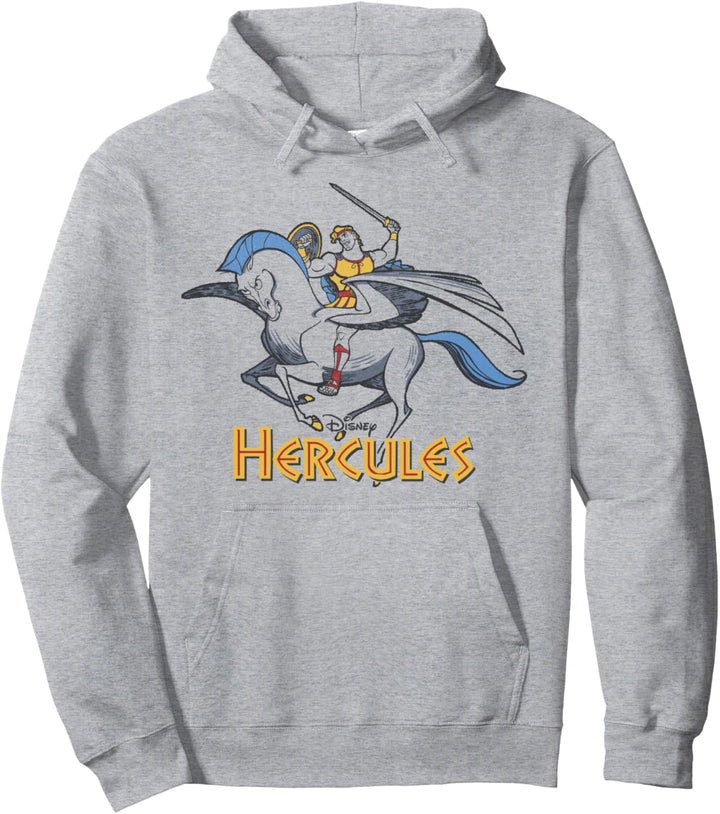 Disney Hercules Pegasus And Hercules Title Portrait Pullover Hoodie