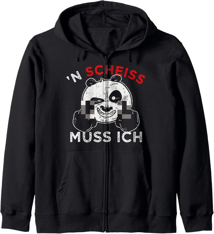Genervter Sturer Panda N Scheis Muss Ich Kapuzenjacke