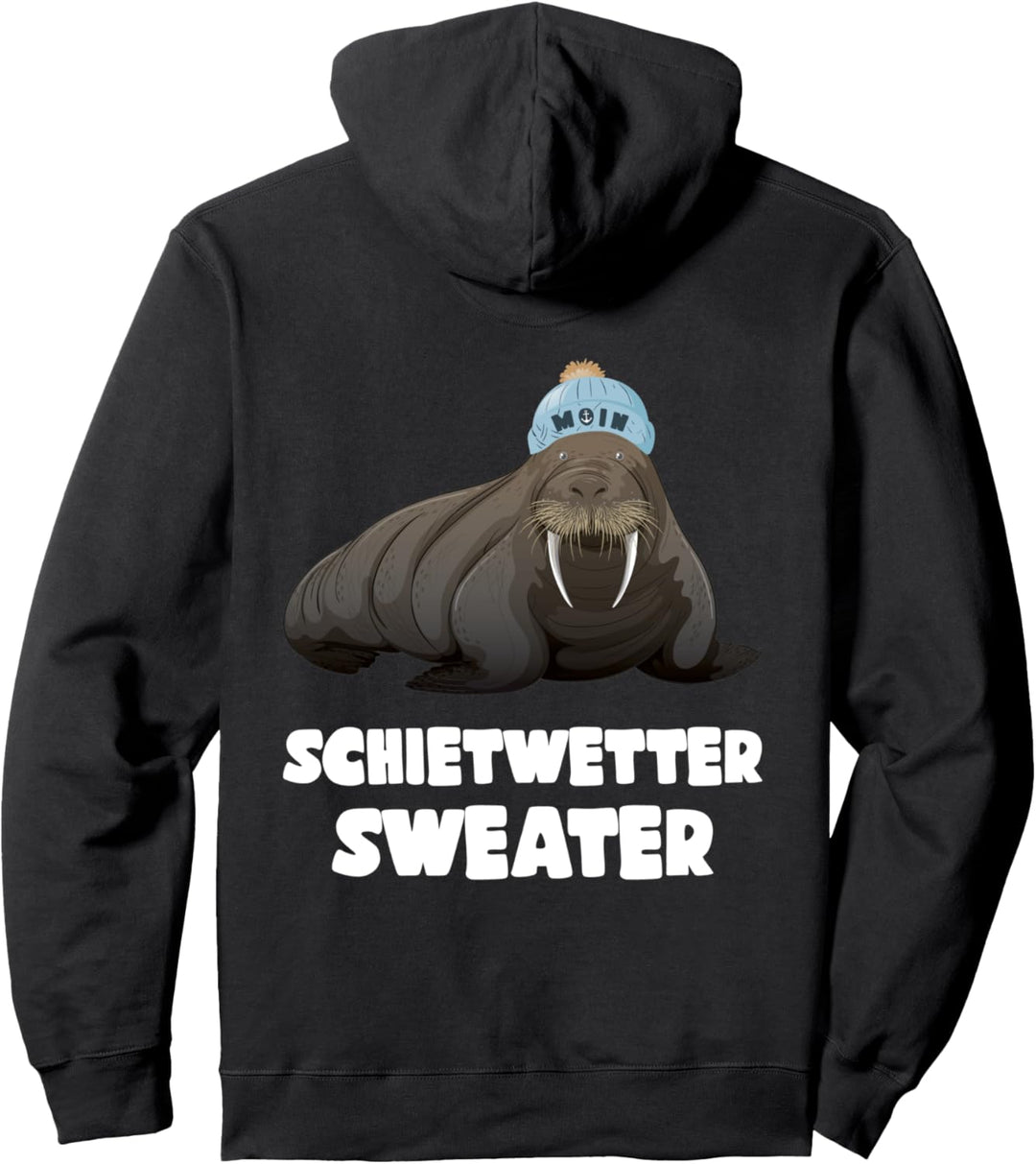 Norddeutschland & Nordsee Schietwetter Sweater Plattdeutsch Pullover Hoodie