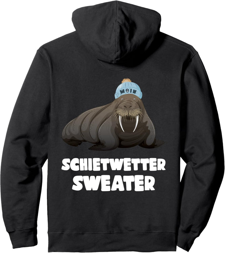 Norddeutschland & Nordsee Schietwetter Sweater Plattdeutsch Pullover Hoodie