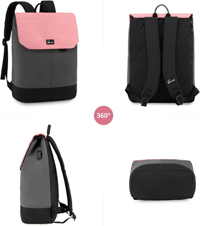 LOVEVOOK Rucksack Damen, Verbessert Grosser Laptop Schulrucksack Mädchen Teenager mit 15,6 Zoll Lapt