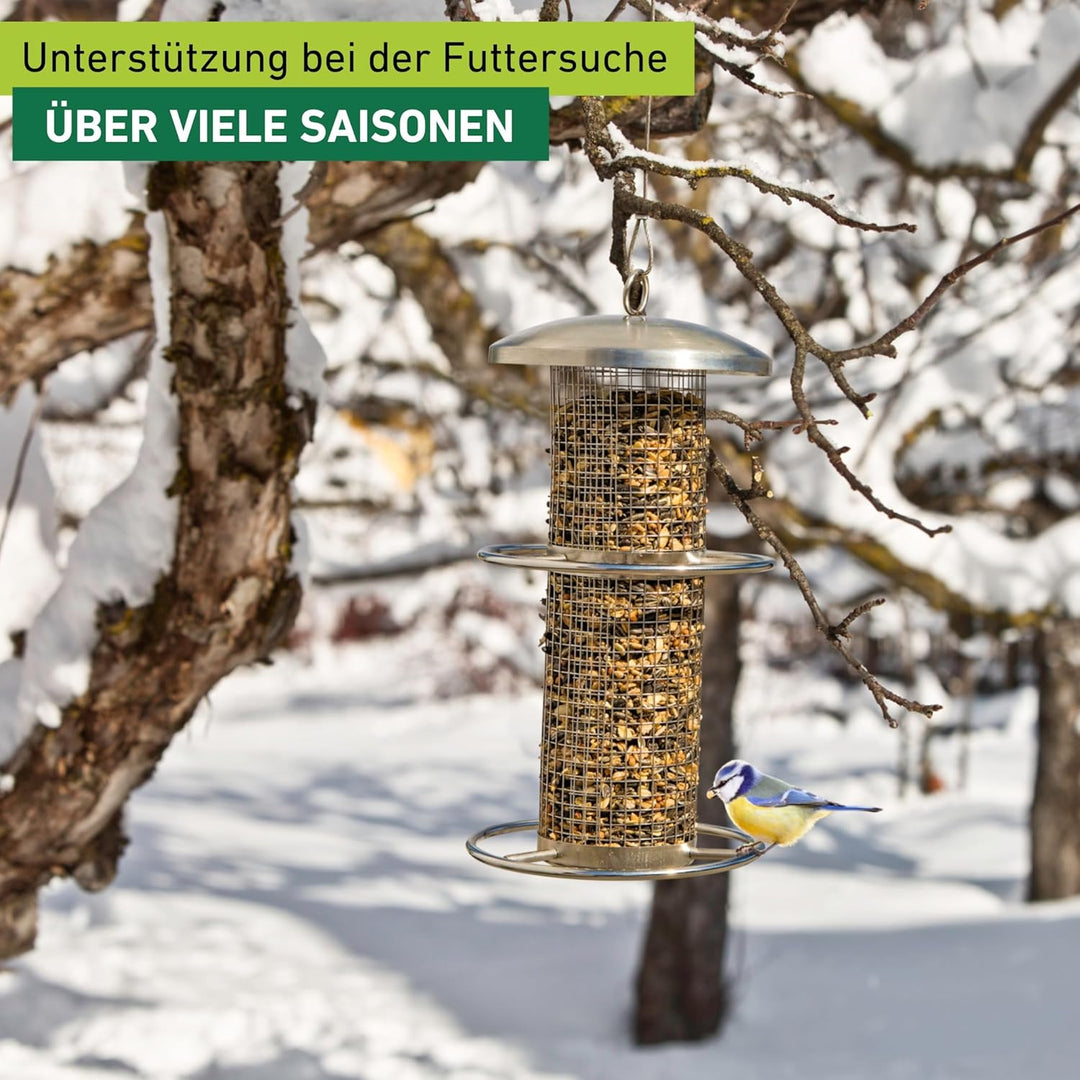 Windhager Vogelfuttersilo Pick-Up, Vogelhaus, Futterhaus für Vögel, Vogelhäuschen, Vogelfutterstatio