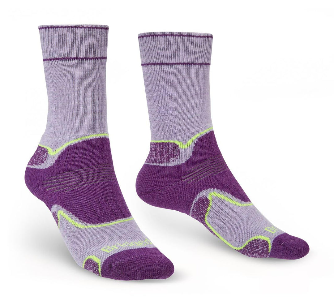 Bridgedale Damen Hike Midweight Merino Performance Boot Original Socken M Flieder/Violett, M Flieder