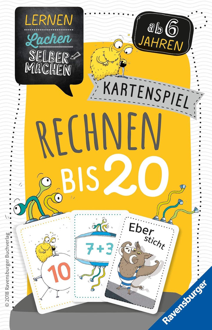 Ravensburger 24956 - Die Lese-Ratte & 80349 - Lernen Lachen Selbermachen: Rechnen bis 20, Kinderspie