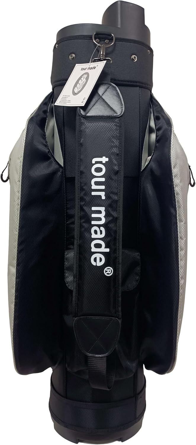 Tour Made Golfbag Cartbag ohne Schlägerklappern I grosses Kühlfach I Herren &amp; Damen I Golf Bag mit O