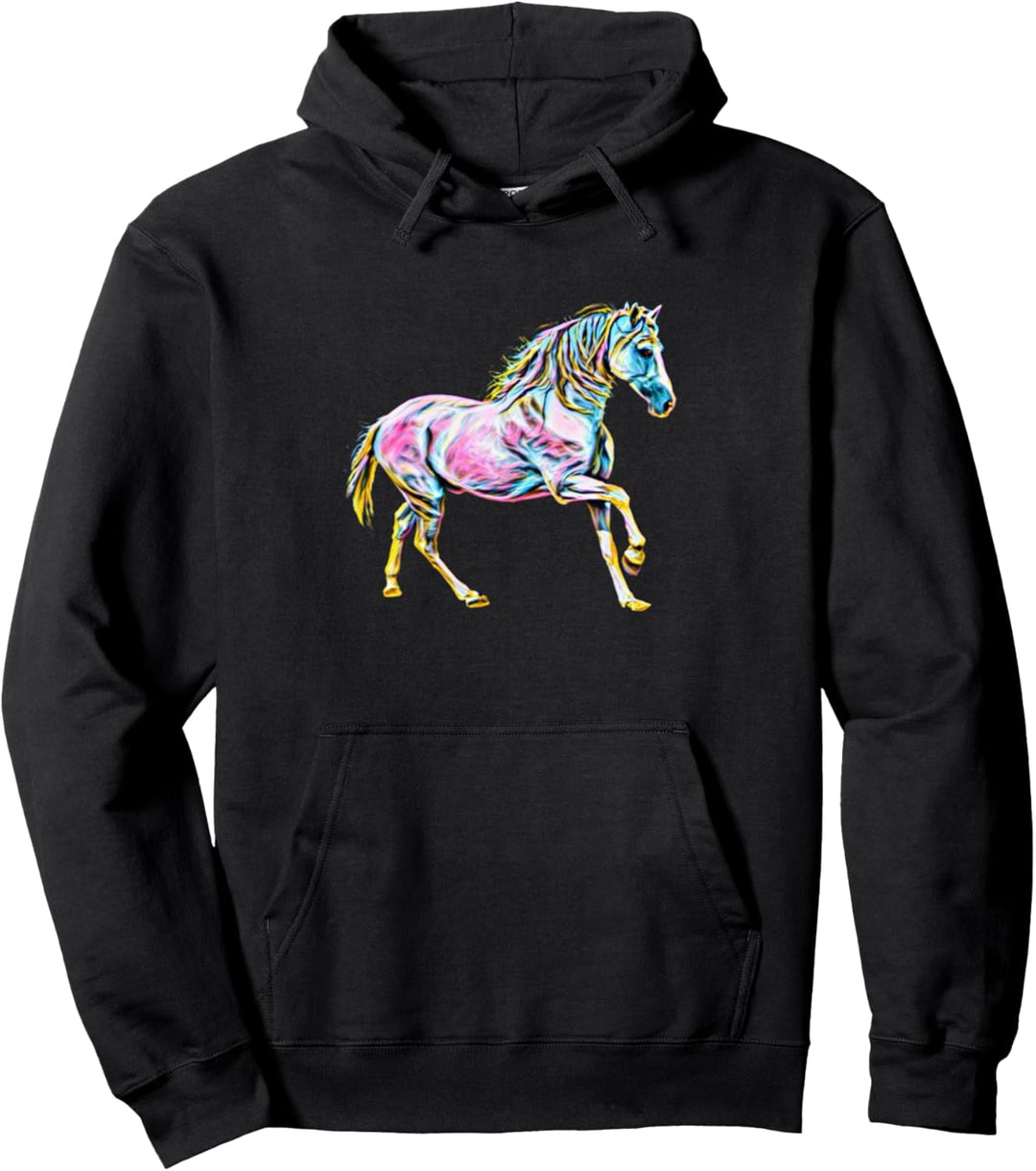 Pferde Motiv Pullover Hoodie
