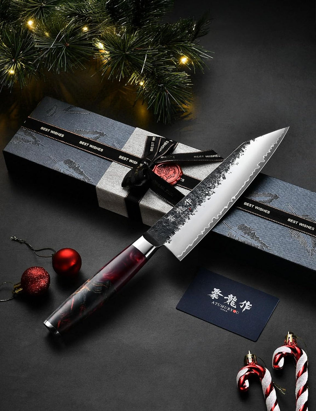 Handgeschmiedetes Japanisches Kochmesser 18cm, Kiritsuke Messer 18 cm, 18 cm