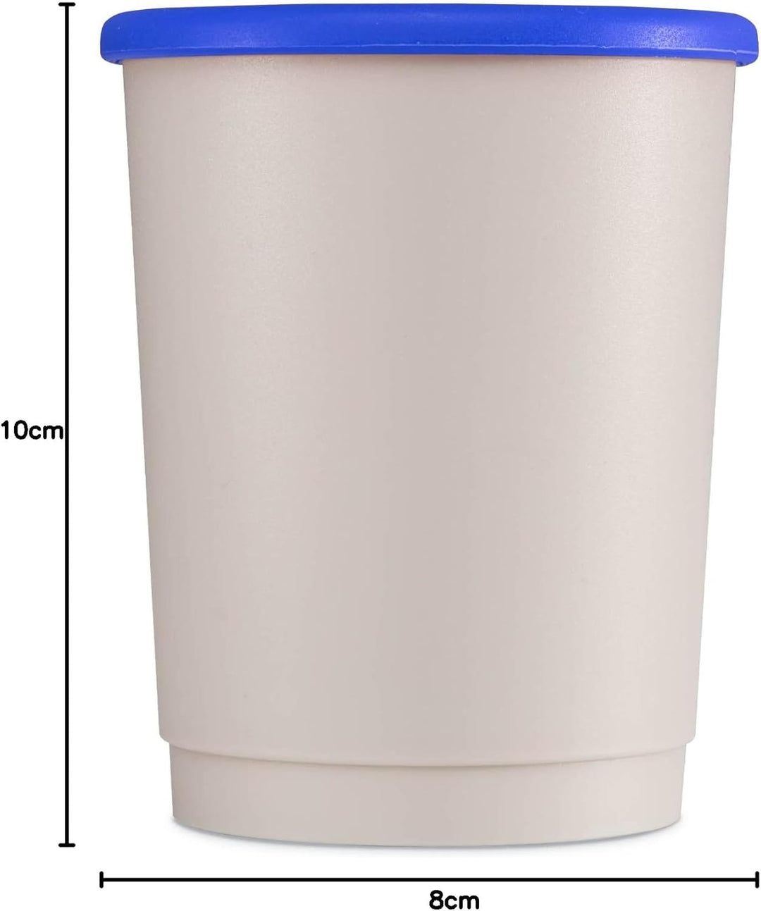 achilles Kaffeebecher mit Deckel, Kunststoffbecher, Mehrwegbecher, Trinkbecher, LFGB geprüft, spülma