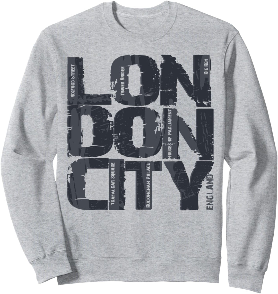 I Love London, cooles Retro-London-Mode-Grafikdesign Sweatshirt