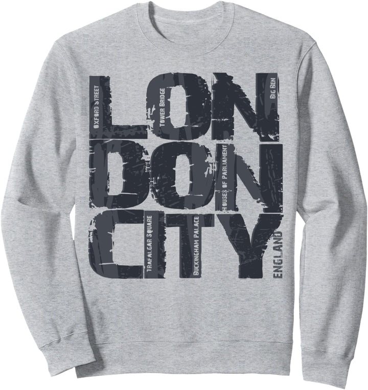 I Love London, cooles Retro-London-Mode-Grafikdesign Sweatshirt