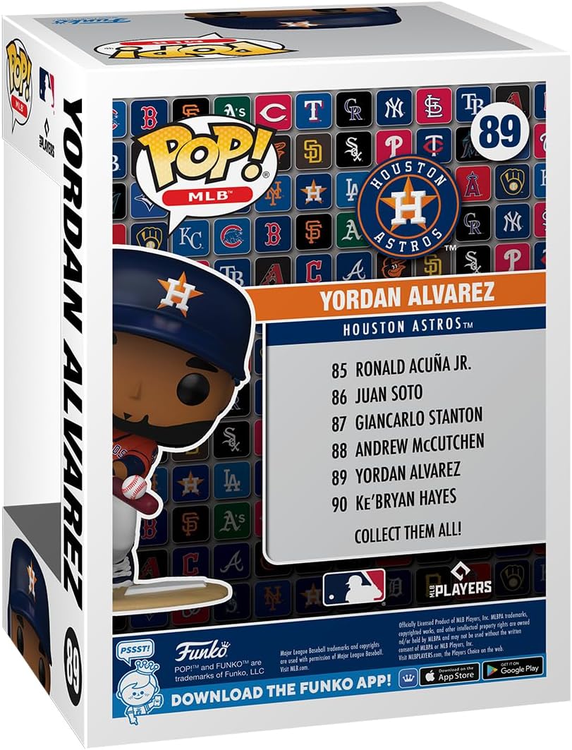Funko POP! MLB: Astros - Yordan Alvarez - Vinyl-Sammelfigur - Geschenkidee - Offizielle Handelswaren