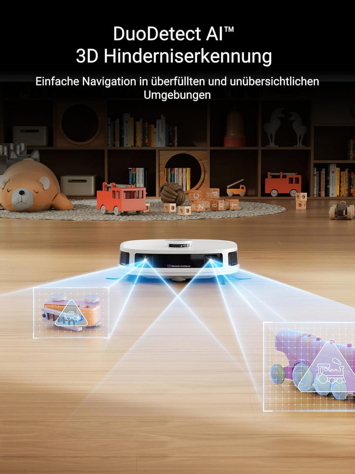 EUREKA J12 Ultra Roboterstaubsauger mit Wischfunktion (Selbstentleerung, Wasch- und Trocknung), 5000
