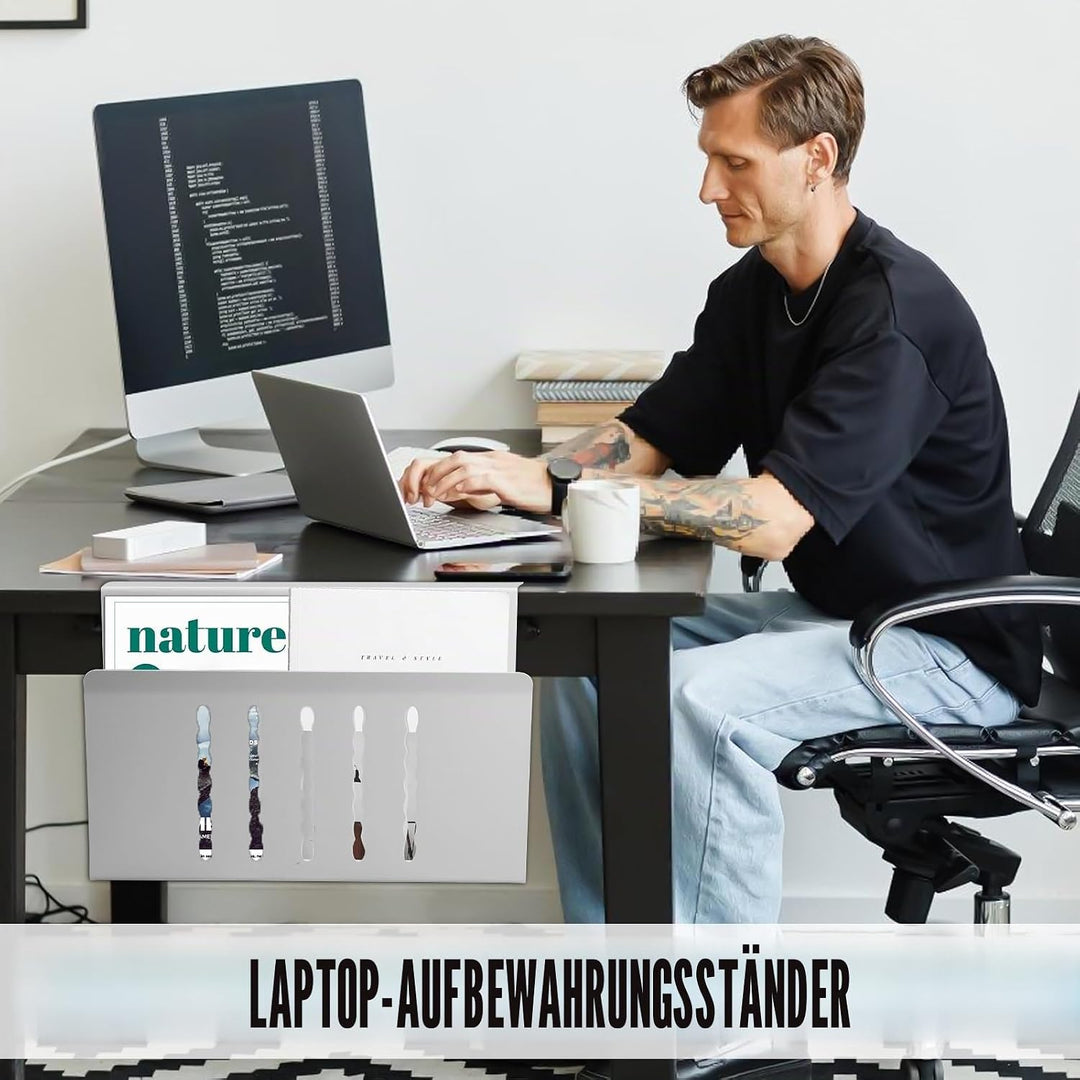 Schreibtisch Seitenaufbewahrung, Laptop Wandhalterung Schubladen Organizer Seitenständer Desk Side S