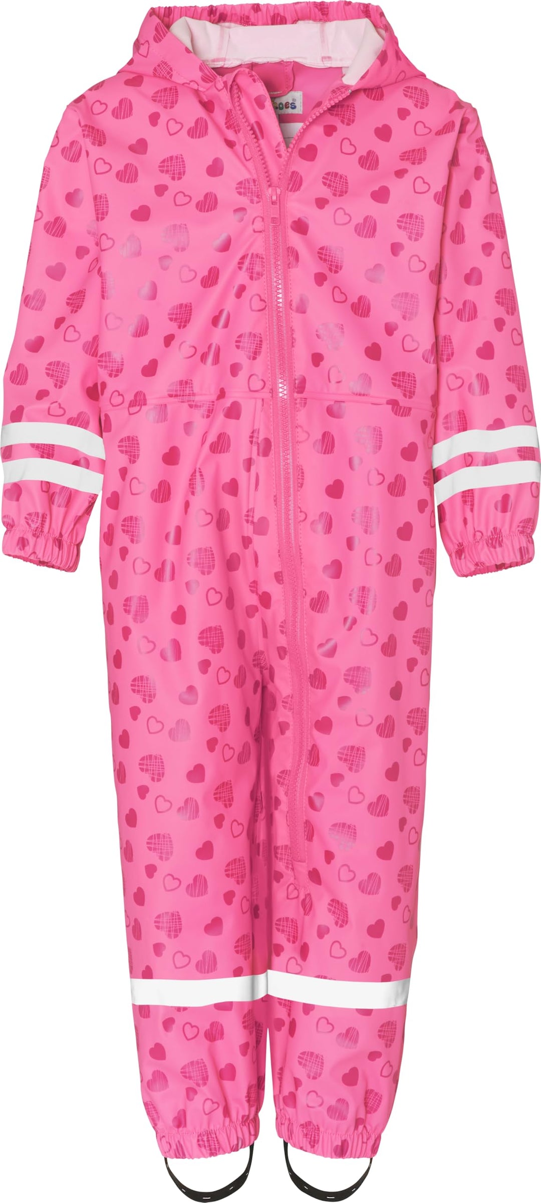 Playshoes Unisex Kinder Regen-Overall Matschanzug Regenbekleidung, Herzchen