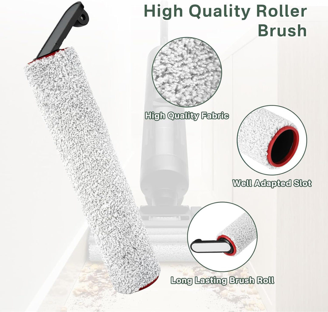 PeakLife Bürstenrolle + Filter Zubehör Nur für Dreame H12 Pro, H12 Dual, 3 Bürstenrolle, 3 Filter, 1