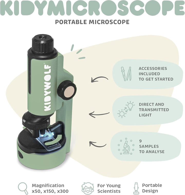Kidymicroscope ? grünes tragbares Mikroskop