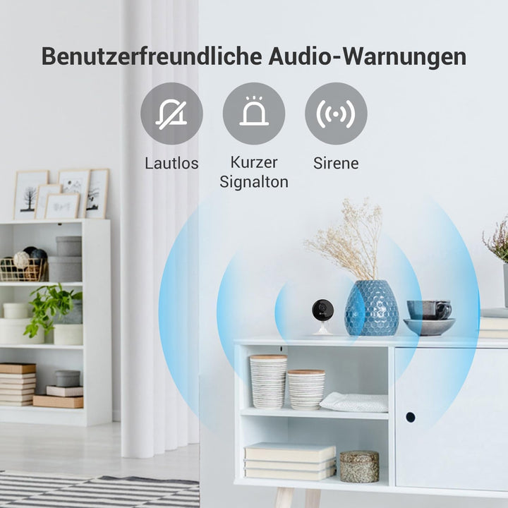EZVIZ 1080P WLAN IP Kamera, Überwachungskamera Innen mit Zwei-Wege-Audio, Magnetfuss für einfache In