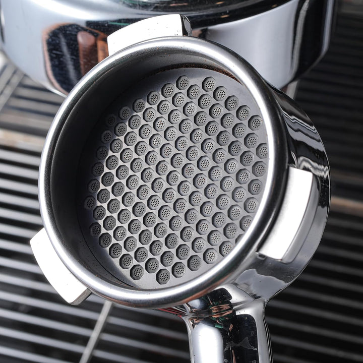 KNODOS Magnetischer 54 mm Kaffee Dosierring und Espresso Pucksieb Set für 54 mm Siebträgerkorb, komp