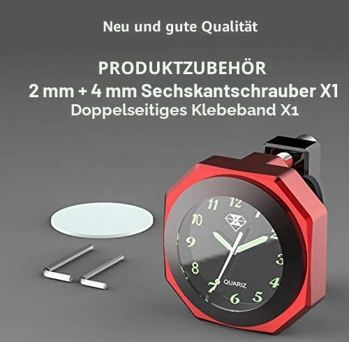 Motorrad wasserdichte Uhr schwarz blau rot silber für Fahrrad/Motorrad/SUV verschiedene Modelle, pas