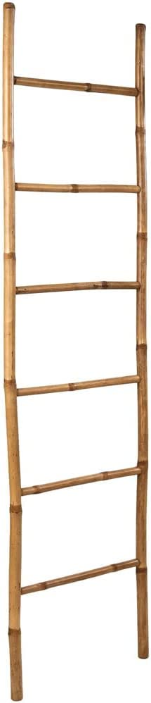 Bambus Leiter Kleiderständer Handtuchhalter Kleiderhalter Garderobe Handtuchleiter Dekoleiter 190cm