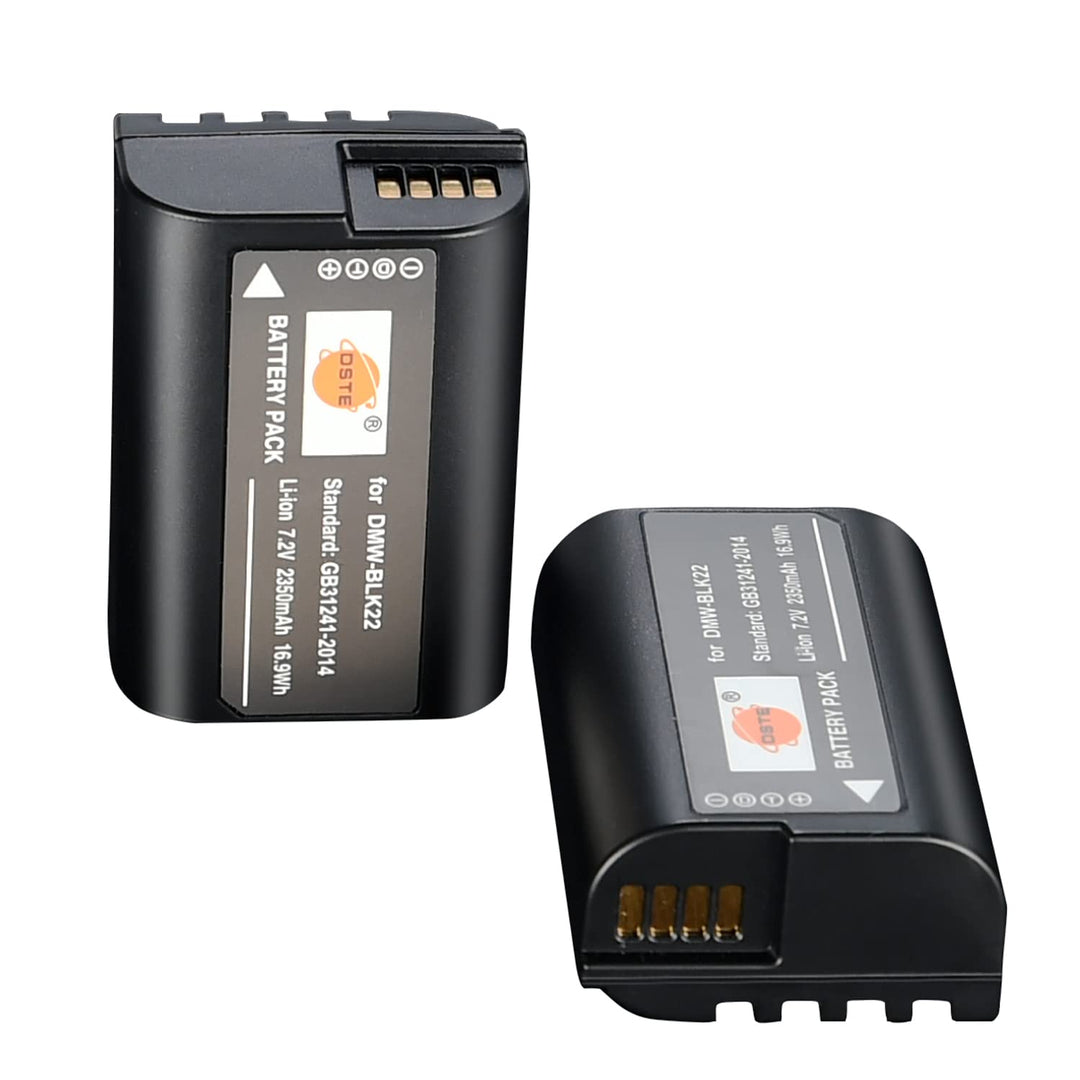 DSTE (2 Stück) Ersatz Batterie Akku Kompatibel für Panasonic DMW-BLK22 Sigma BP-61 Batterie,DC-S5 DC