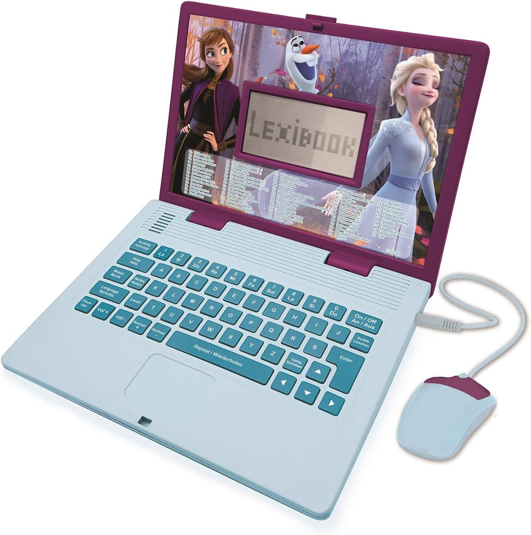 Lexibook JC598FZi3 Disney Frozen 2-Zweisprachiger Laptop für Bildungszwecke Englisch und Deutsch, 12