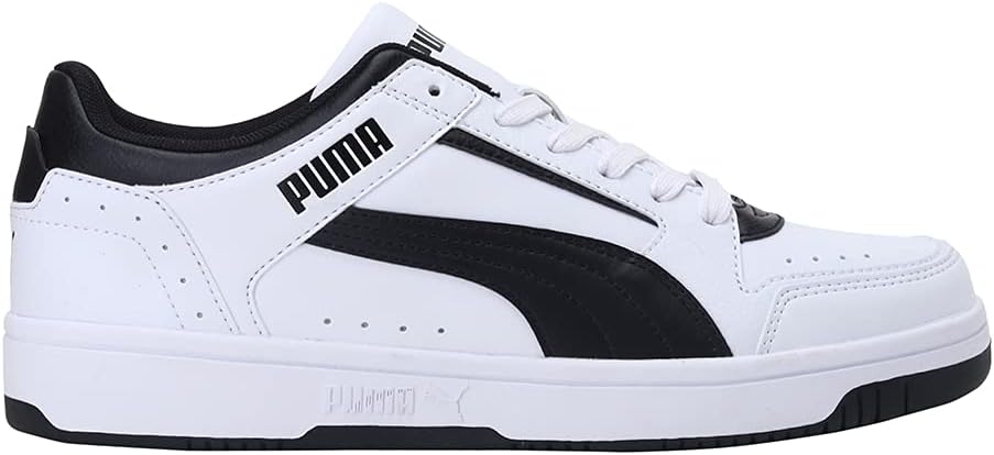 PUMA Herren Rebound Joy Low Sneaker 43 EU Puma White Puma Black, 43 EU Puma White Puma Black