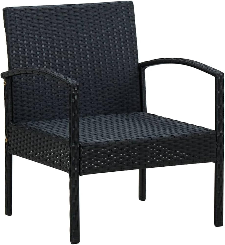 vidaXL Gartenstuhl mit Kissen Gartensessel Sessel Stuhl Rattansessel Rattanstuhl Gartenmöbel Balkons