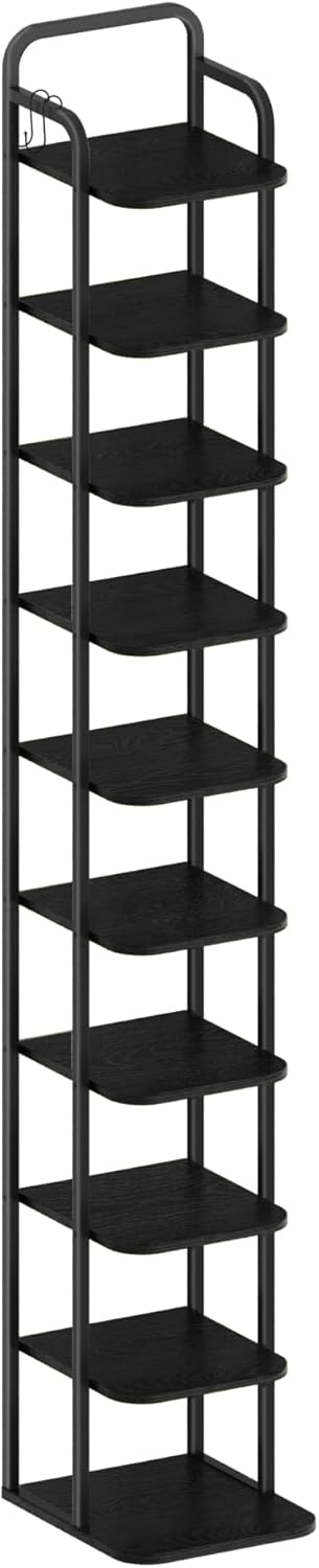 Hzuaneri Vertikales Schuhregal, 10-Stöckige Schuhregale, Schuhturm Für Kleine Räume, Freistehend, Ve
