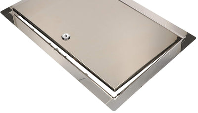 KOTARBAU® Revisionsklappe Grösse 40x60cm mit Schlüssel Edelstahl Silber für Revisionsschächte, 40x60