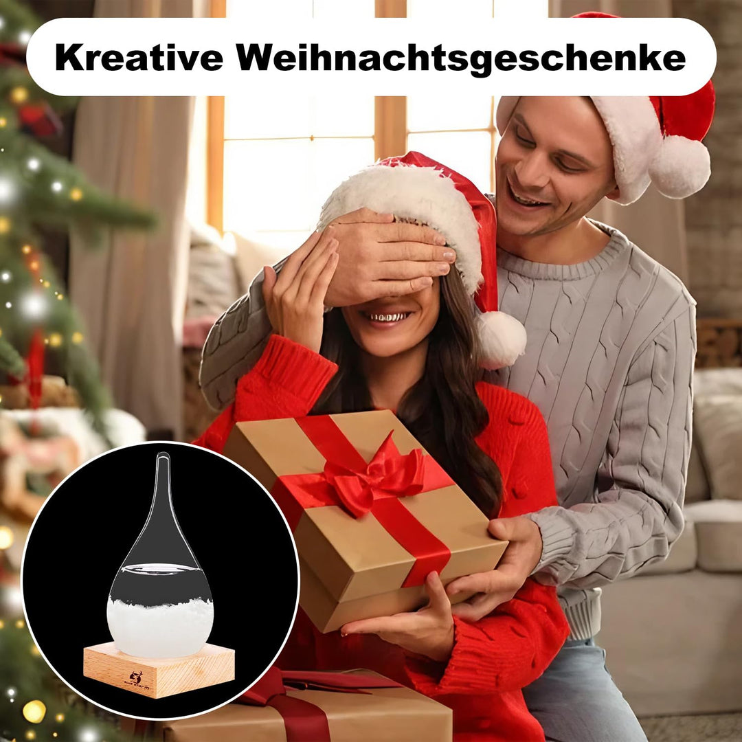 Sturmglas Mode Kreative Wassertropfen Glas Barometer Sturmglas zur Wettervorhersage Coole Ausgefalle